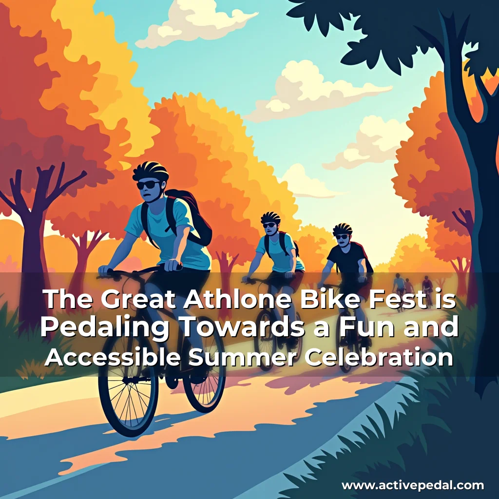 Artistic representation for The Great Athlone Bike Fest is Pedaling Towards a Fun and Accessible Summer Celebration
