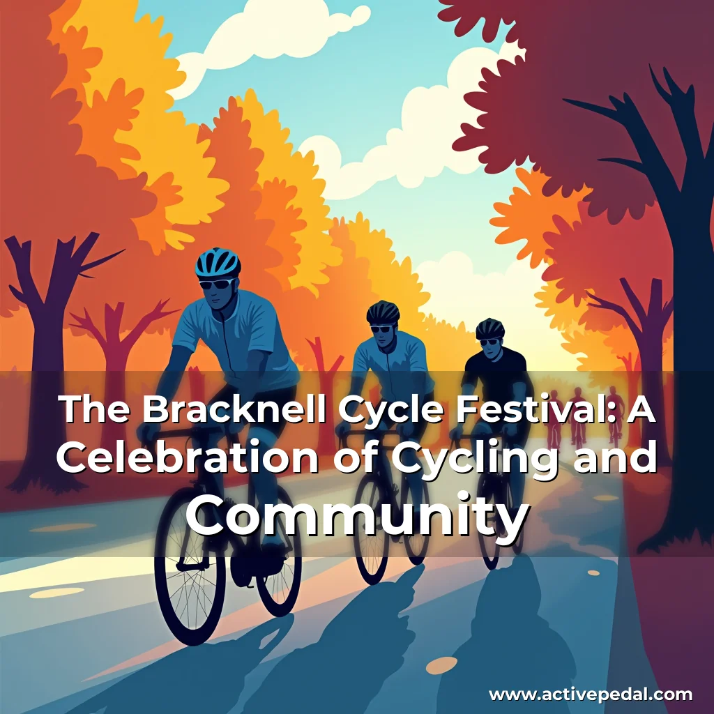 Artistic representation for The Bracknell Cycle Festival: A Celebration of Cycling and Community