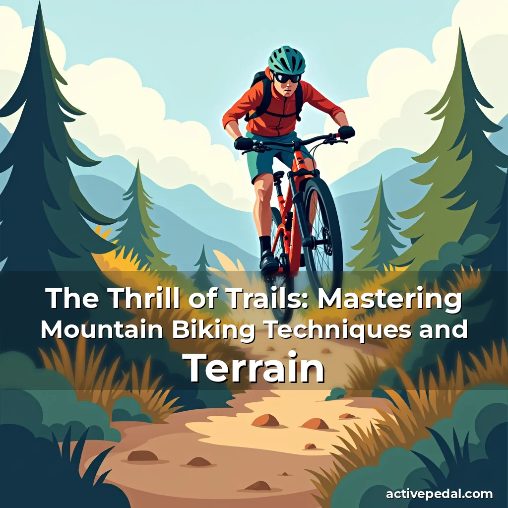 Artistic representation for The Thrill of Trails: Mastering Mountain Biking Techniques and Terrain