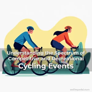 Artistic representation for Understanding the Spectrum of Competitive and Recreational Cycling Events