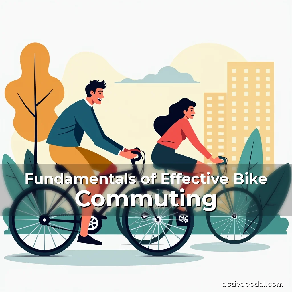 Artistic representation for Fundamentals of Effective Bike Commuting