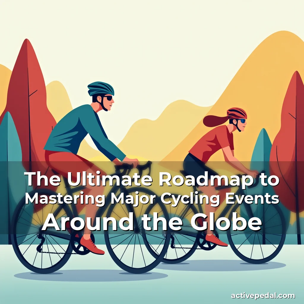 Artistic representation for The Ultimate Roadmap to Mastering Major Cycling Events Around the Globe
