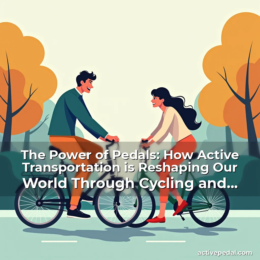 Artistic representation for The Power of Pedals: How Active Transportation is Reshaping Our World Through Cycling and Walking