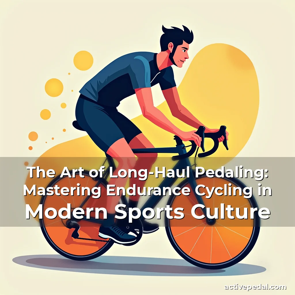 Artistic representation for The Art of Long-Haul Pedaling: Mastering Endurance Cycling in Modern Sports Culture