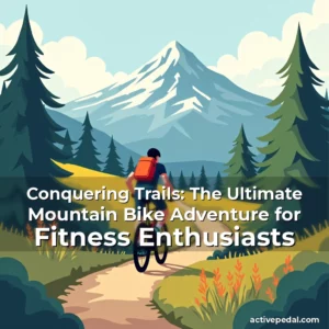 Artistic representation for Conquering Trails: The Ultimate Mountain Bike Adventure for Fitness Enthusiasts