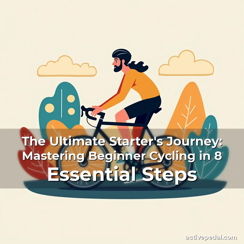 Artistic representation for The Ultimate Starter's Journey: Mastering Beginner Cycling in 8 Essential Steps